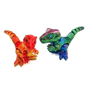2026 Figurine de dinosaure Velociraptor imprimée en 3D, articulée et mobile, jouet animal, ornement décoratif, cadeau - Product Image 3