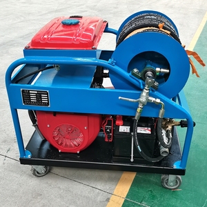 Nueva Bomba de Limpieza de Alcantarillado de Alta Presión, Máquina de Limpieza de Tuberías con Motor de Gasolina de 27 HP y 200 Bares - Product Image 5