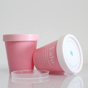 Vide 50g 100g 200g 250g pots de poils du visage tasse de crème glacée PP plastique gommage corps beurre conteneurs slime pâte à modeler pot en <span class=keywords><strong>argile</strong></span> - Product Image 4