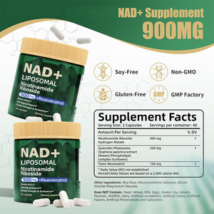 OEM/ODM marques privées soutien énergétique nad resvératrol suppléments nicotinamide riboside NAD + capsules pour adulte - Product Image 5