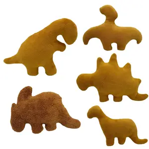 Venta al por mayor superventas freír algunos pollo dinosaurio serie juguetes de peluche tiranosaurio juguete de peluche para regalos