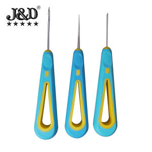 Aiguille à chaussures en caoutchouc perforée à la main pour réparer les chaussures, avec poignée en caoutchouc, pour l'insertion de semelles et la réparation de trous de <span class=keywords><strong>ceinture</strong></span> en silicone - Product Image 1