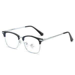 Lunettes optiques demi-cerclées 31267, protection anti-lumière bleue, unisexe, verres PC, largeur de monture moyenne, origine Taizhou - Product Image 1