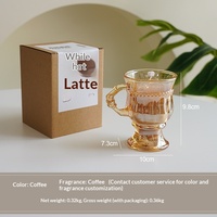 Handgemachte Kaffeeduft-Sojawachskerze in Tassenform - Perfektes Geschenk für Gastgeberinnen, Partyfavors und Stimmungscreations