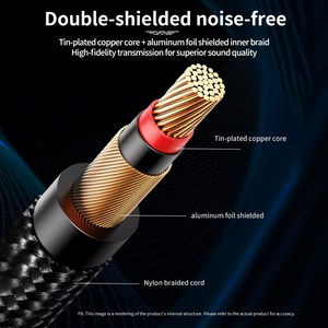 <span class=keywords><strong>Cable</strong></span> de Audio de 6.35mm Macho <span class=keywords><strong>a</strong></span> 6.35mm Macho <span class=keywords><strong>para</strong></span> <span class=keywords><strong>Conectar</strong></span> una <span class=keywords><strong>Guitarra</strong></span> Eléctrica <span class=keywords><strong>a</strong></span> un Altavoz, <span class=keywords><strong>Cable</strong></span> de Dos Pines de 6.5mm <span class=keywords><strong>para</strong></span> Micrófono - Product Image 3
