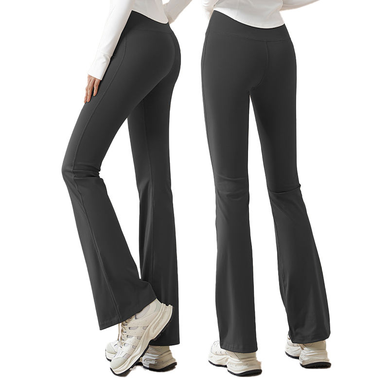 Fashion Ladies Women's Sportswear Hip Lift Wide Leg Flared Pants