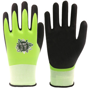 Gants de jardin Xingyu, enduits de nitrile, imperméables, résistants aux perforations, taille 9/L, pour l'horticulture et l'utilisation en extérieur - Product Image 1