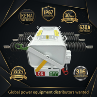 Interrupteur de coupure isolé au gaz SF6 extérieur 630A 27kV 40.5kV 50/60Hz WILLPOWER LBS monté sur poteau pour ligne de distribution électrique
