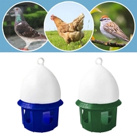 Abreuvoir automatique écologique pour petits animaux et oiseaux, portable, pour pigeons et poulets, avec poignée, en plastique durable, arrondi, 4L 6L