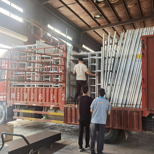 โรงงานที่กำหนดเองนั่งร้านขนาดนั่งร้านมือถือที่มีล้ออลูมิเนียมนั่งร้านอาคาร - Product Image 5