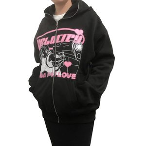 Logo personnalisé du fabricant Logo 3D en mousse à fermeture éclair pour les sweats à capuche à impression bouffante Impression numérique surdimensionnée pour la saison printanière - Product Image 3