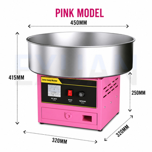 Machine à Barbe à Papa Commerciale en Acier Inoxydable, Électrique, pour la Préparation de Barbe à Papa Volumineuse, Idéale pour les Snack-bars, Événements et Traiteurs - Product Image 5