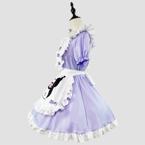 Kuromi Maid Costume Plus Size Cosplay Outfit Fresh Sweet Style Anime Role Play Costume Polyester Material Spring 2024 - Product Image 2