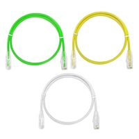 Kabel jaringan Ethernet cat6 utp 1m 26awg kabel patch tembaga rj45 kabel jumper Gigabit 1 meter patch cord