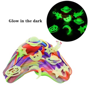 Beurre de modelage polymère à séchage à l'air, lot de 6, pâte à modeler DIY, pâte à jouer, kit de fabrication de slime lumineux et scintillant pour enfants - Product Image 4