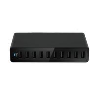 Chargeur de bureau USB 10 ports de haute qualité 2024, 5V/12A 60W, pour tous les téléphones mobiles, US/EU/UK/AU, 10 chargeurs USB avec CE/FCC/cUL