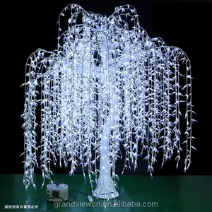 Ngoài trời dẫn khóc cây liễu đèn IP65 đồng kim loại chuỗi phong cách với màu trắng ấm dẫn cho giáng sinh trang trí kỳ nghỉ - Product Image 1