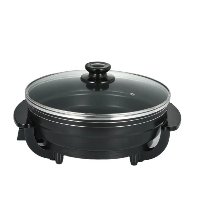 High quality Die-casting Aluminium nonstick round electric pan for house hold