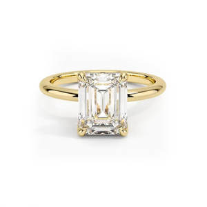 Anillo de Compromiso y Boda Kuololit HK Clásico, Chapado en Platino, con Moissanita Blanca de 2 Quilates, Corte Solitario, para Mujer - Product Image 1