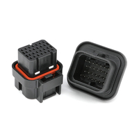 Connecteur étanche automobile LIZONE 3-1437290-7 AMP Superseal Series 26 broches femelle pour signal et alimentation, pas de 1,0 mm, boîtier PBT GF