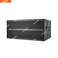 SUB9006AS Caisson de basses actif professionnel double 18 pouces en contreplaqué Neo LF avec module amplificateur à aimant de 100 mm 1500W pour bar/spectacle/scène