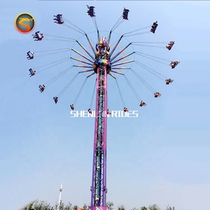 ราคาโรงงานโดยตรงฟรีฤดูใบไม้ร่วงทาวเวอร์เกมสวนสนุกหมุนบินท้องฟ้าวางหอขี่ - Product Image 2