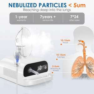 Mesin Nebulizador kompresor medis, mesin <span class=keywords><strong>Nebulizer</strong></span> genggam Digital portabel untuk anak-anak dan dewasa - Product Image 4