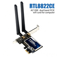 Tarjeta de Red WiFi 5 AC1200 de Doble Banda Mini PCI-Express 802.11ac 1200Mbps RTL8822CE, Tarjetas WiFi y BT5.0 PCIe