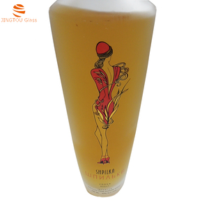 Độc Đáo Dài Cổ Rỗng <span class=keywords><strong>Frosted</strong></span> Craft 700 Ml 750 Ml Brandy Chai Thủy Tinh Rỗng Pha Lê Chất Liệu Màu Trắng - Product Image 6