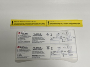 Custom Eco-Friendly <b>Waterproof</b> Quick Dry Adhesive Paper Caution Safety Sticker Durable Oil Proof Wear-resistant Warning <b>Labels</b> - Product Image 5