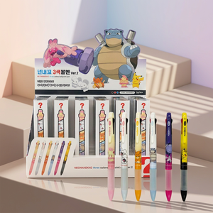 ปากกาลูกลื่น 3 สี 0.7 มม. ยี่ห้อ For You're Mine รุ่น Vol 2 ชุด 24 ด้าม หมึกหลากสี สไตล์เกาหลี น่ารัก ลาย Pikaed สำหรับเด็ก ขายส่ง - Product Image 3