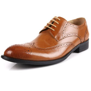 Zapatos Brogue de Cuero Vacuno Genuino con Suela Antideslizante y Comodidad Interior, Zapatos Formales para Hombre - Product Image 4