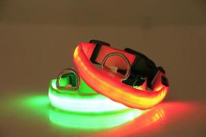 Collar de Nailon Brillante con LED Intermitente para Perros y Gatos, Venta Directa de Fábrica, para Caminar con Seguridad y Prevenir la Pérdida - Product Image 4