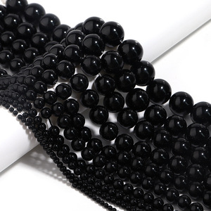 High Quality <strong>Black</strong> Agate Round Loose <strong>Beads</strong> 2/3/4/6/8/10/12mm Gemstone <strong>Bead</strong> Handmade for DIY Handmade Bracelet Jewelry Making - Product Image 3