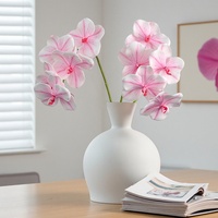Anggrek Phalaenopsis Artifisial Famiz Cross-border New Arrival, Dekorasi Rumah & Hotel, Cetak 3D, Tangkai Tunggal, Bahan PU