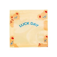 Sacs refermables transparents style Ins pour petites emballages de snacks, pinces à cheveux, bijoux, avec fermeture éclair givrée motif petit ours