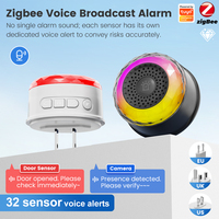 Sirène intelligente Tuya Zigbee, alarme sonore et lumineuse pour la sécurité domestique, application Smart Home Life pour capteur de vibration, CO, VOC, PIR, détecteur de présence humaine