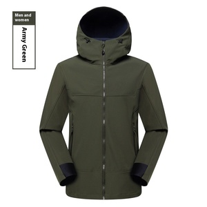 Chaqueta de concha suave transpirable impermeable para hombre de otoño e invierno, forro polar, chicos duros para montañismo, abrigo acogedor para exteriores - Product Image 4