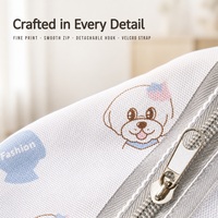 Sac à couches pour bébé personnalisé OEM ODM sous marque privée, organisateur de poussette suspendu en tissu Oxford à motifs imprimés, vente en gros
