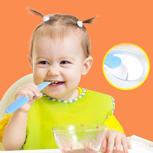 <span class=keywords><strong>Cuchara</strong></span> de Silicona de Alta Calidad para Bebés de 0 a 12 Meses, con Diseño Impreso, Libre de BPA, Suave, para Alimentación, con Mango de 16.5cm, Venta al Por Mayor - Product Image 6
