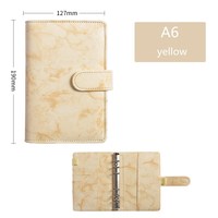 A6 Binder Ring Planer Notizbuch 6 Ring Leder abdeckung Tagebuch Kalender Lose blatt Bindung Bürobedarf Geschenk Hardcover Notizblock