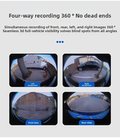 Caméra panoramique avant et latérale 360° pour Land Rover |   Caméra de recul étanche 1080P 3D avec DVR 4 canaux et protection contre les surtensions