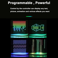 Bande lumineuse RGB Led intelligente, adressable individuellement, panneau numérique Flexible, 8x8 16x16 8x32, Module polychrome, DC5V WS2812