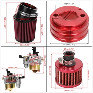 适用于196cc 212cc Baja MB200 CT200U BT200X Go卡丁车迷你自行车的带迷你空气过滤器套件的HIAORS化油器<span class=keywords><strong>Carb</strong></span>空气过滤器适配器 - Product Image 3