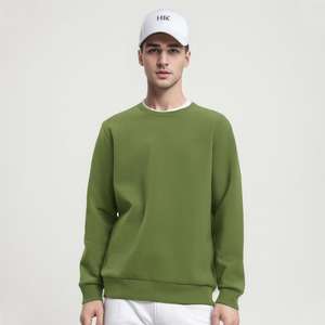 Sudadera de cuello redondo para hombre sin capucha, sudadera lisa oversize, sudadera al por mayor, sudadera de algodón personalizada - Product Image 3