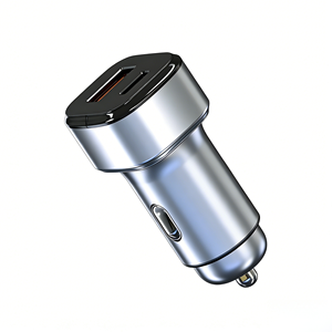 Caricabatterie da Auto Premium 2-in-1 con Doppia Porta USB-A e USB-C PD a Ricarica Rapida per <span class=keywords><strong>Tesla</strong></span>, Ford, BMW, Mercedes, Accessori Auto - Product Image 1