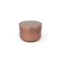 Noir/marron/vert 53 * H37mm petite taille vide forme ronde bocaux à bougies avec couvercles peinture boîte de conserve pour bougies nourriture boîte en métal