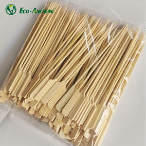 ไม้ไผ่เทปโปแบบใช้แล้วทิ้งขนาด9/12/15/18/20/25ซม. ด้ามยาวทนความร้อนสำหรับย่างถ่าน - Product Image 3