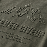 T-shirt en coton lourd 100% avec impression 3D en relief de haute qualité, logo personnalisé, impression en relief, tricoté, pour hommes