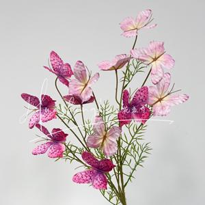 Simulated Butterflies Artificial <b>Flowers</b> <b>Single</b> Branch 3D Printed High Simulation Wedding Decorations Home Props - Product Image 2